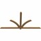 Ekena Millwork Redmond Smooth Timber Gable Bracket, Western Red Cedar, 84"W x 45"H x 1 1/2"D x 3 1/2"F, 13/12 Pitch GBW084X45X0204RED00SWR - alternate 4